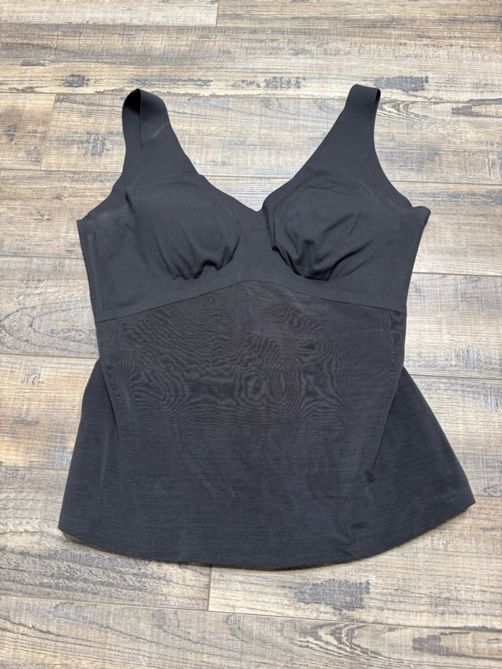 Honeylove LiftWear Tank Black Sculpting Tank with Built-In Support Women Size XL
